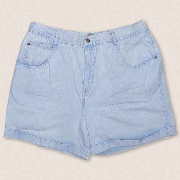Stefano Pants - Vintage 90s stefano cuffed denim shorts jorts 36"